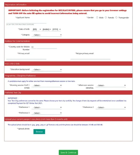 Slat Application Form 2023 (closed) - Fees, Check Last Date To Apply