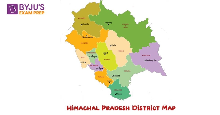 List Of Districts Of Himachal Pradesh: Himachal Pradesh Districts