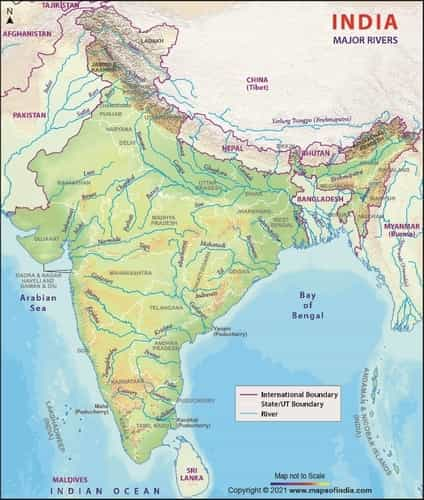 भारतातील प्रमुख नदी प्रणाली/MPSC Major River System or Drainage Systems ...