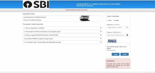 SBI Clerk Call Letter 2021 Download Link