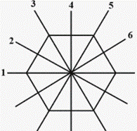 How many lines of symmetry does a regular hexagon have?